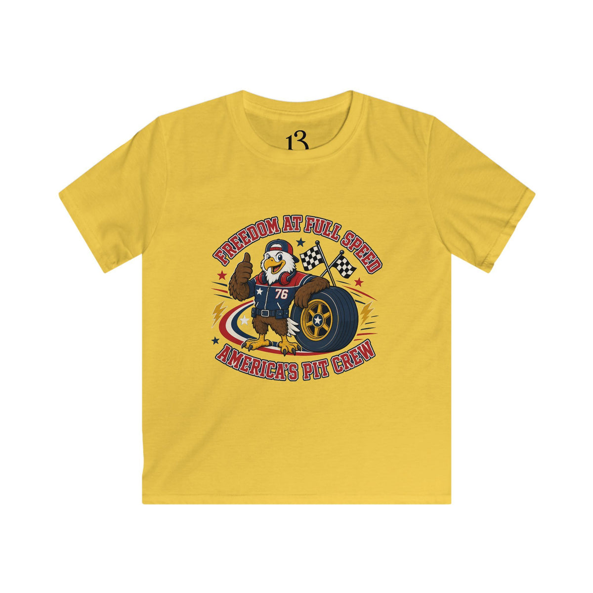 Kids T‑Shirt – 'Champion Pit Crew' Graphic Tee for Boys & Girls