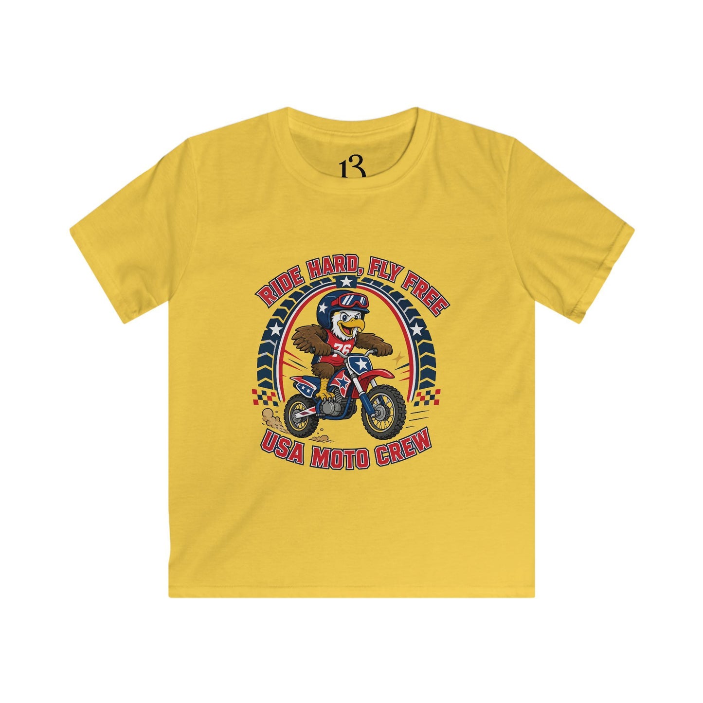 Kids Moto Tee — Born Racer, My Pride Dirt Bike Shirt