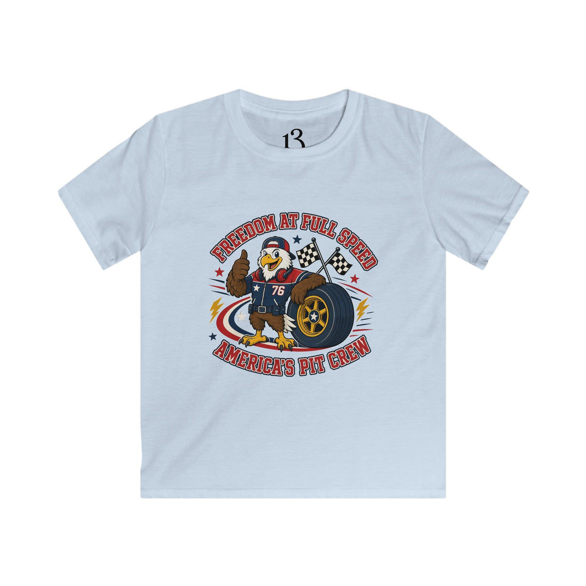 Kids T‑Shirt – 'Champion Pit Crew' Graphic Tee for Boys & Girls