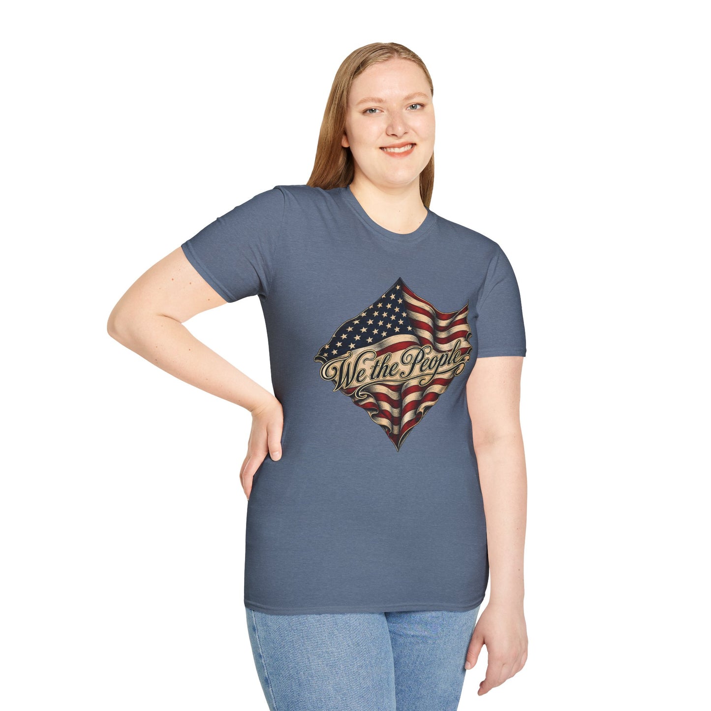We the People Flag T-Shirt — Vintage American Patriotic Tee