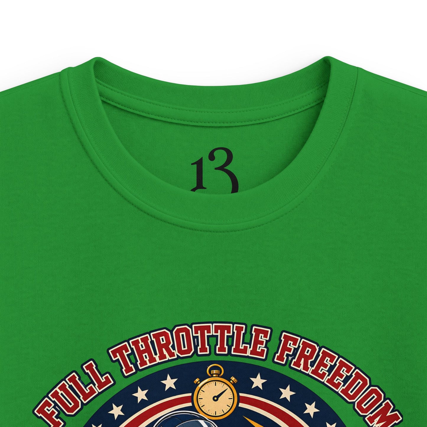 Kids Tee — 'Full Throttle Freedom' Go-Kart Racing Shirt