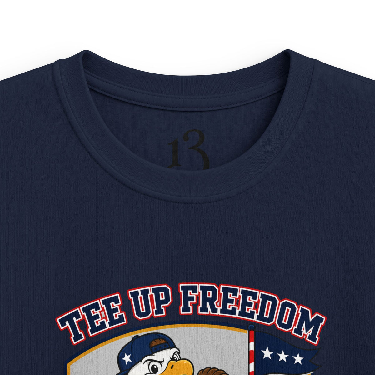 Kids T-Shirt - 'Tee Up Freedom' USA Fairway Crew Golf Graphic Tee for Boys
