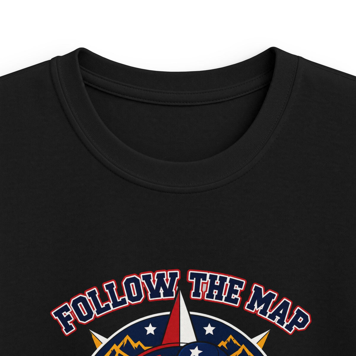 Kids Tee – "Follow the Map, Freedom Awaits" Eagle Adventure Graphic