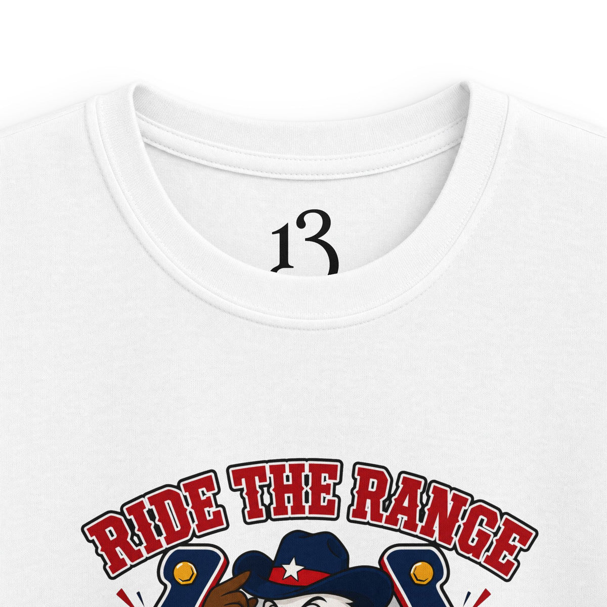Kids T-Shirt - "Ride the Range Wild and Free" Cowboy Eagle Graphic