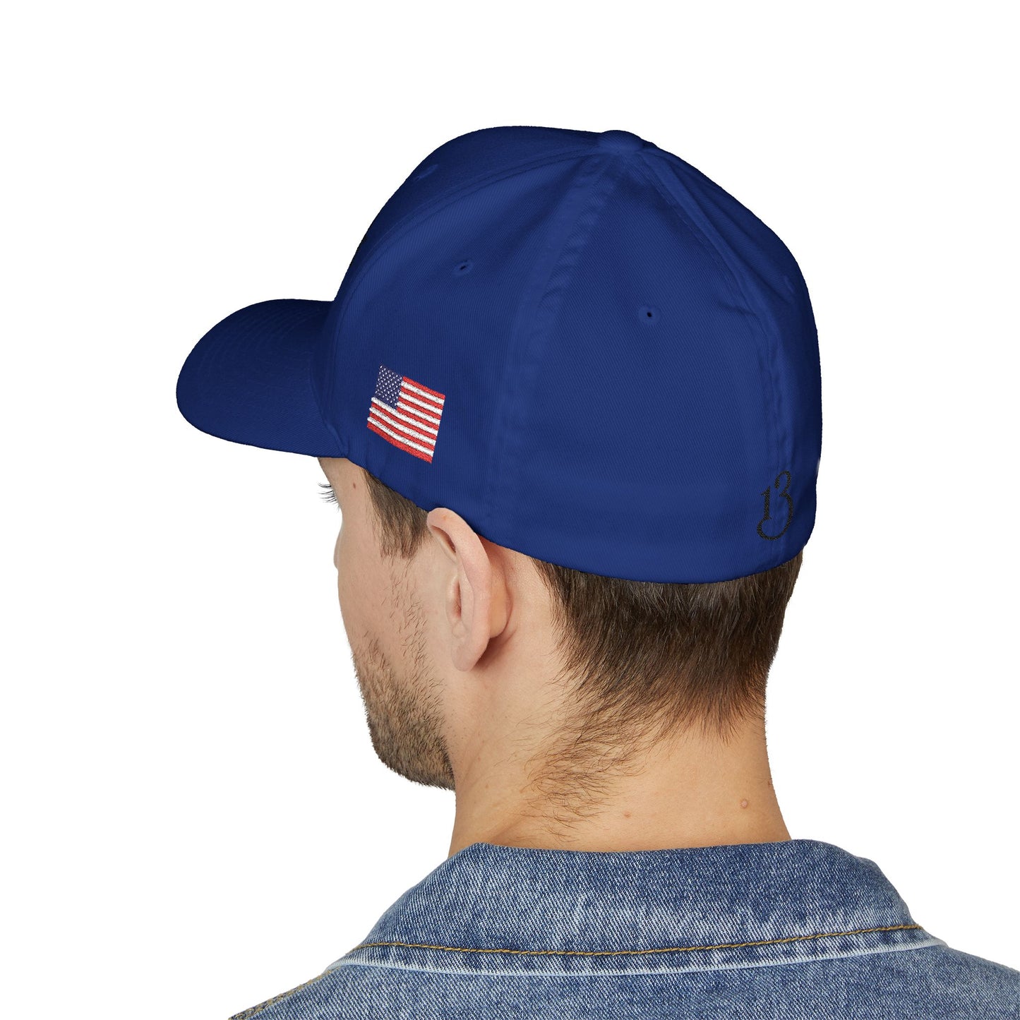 Stars13stripeS Closed-Back Structured Cap (Embroidery)