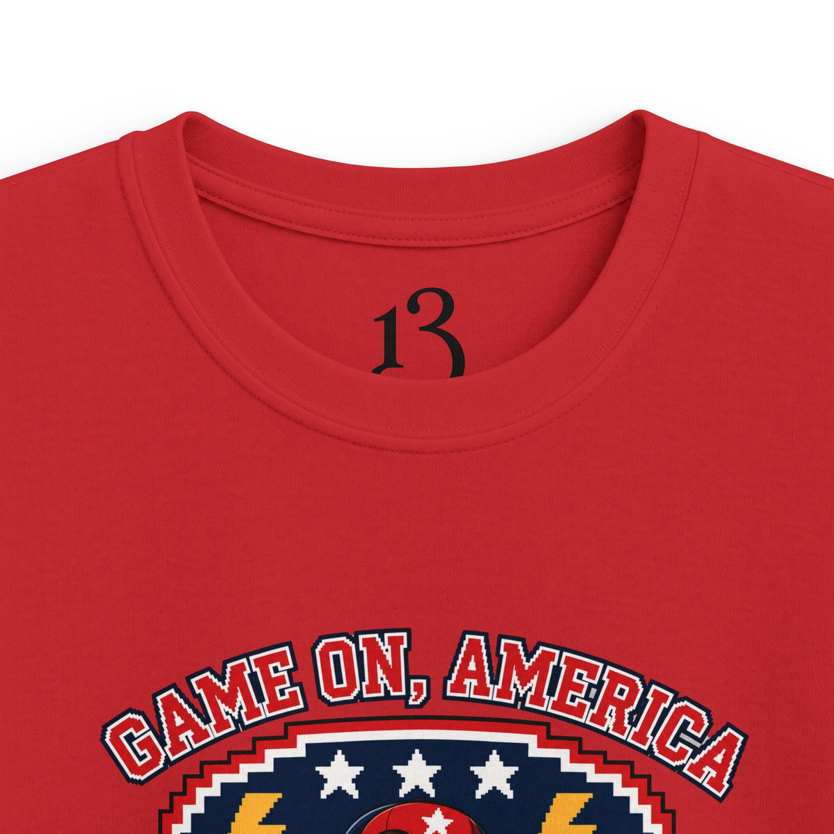 Kids Tee — 'Game On, America' Eagle Arcade Graphic Shirt