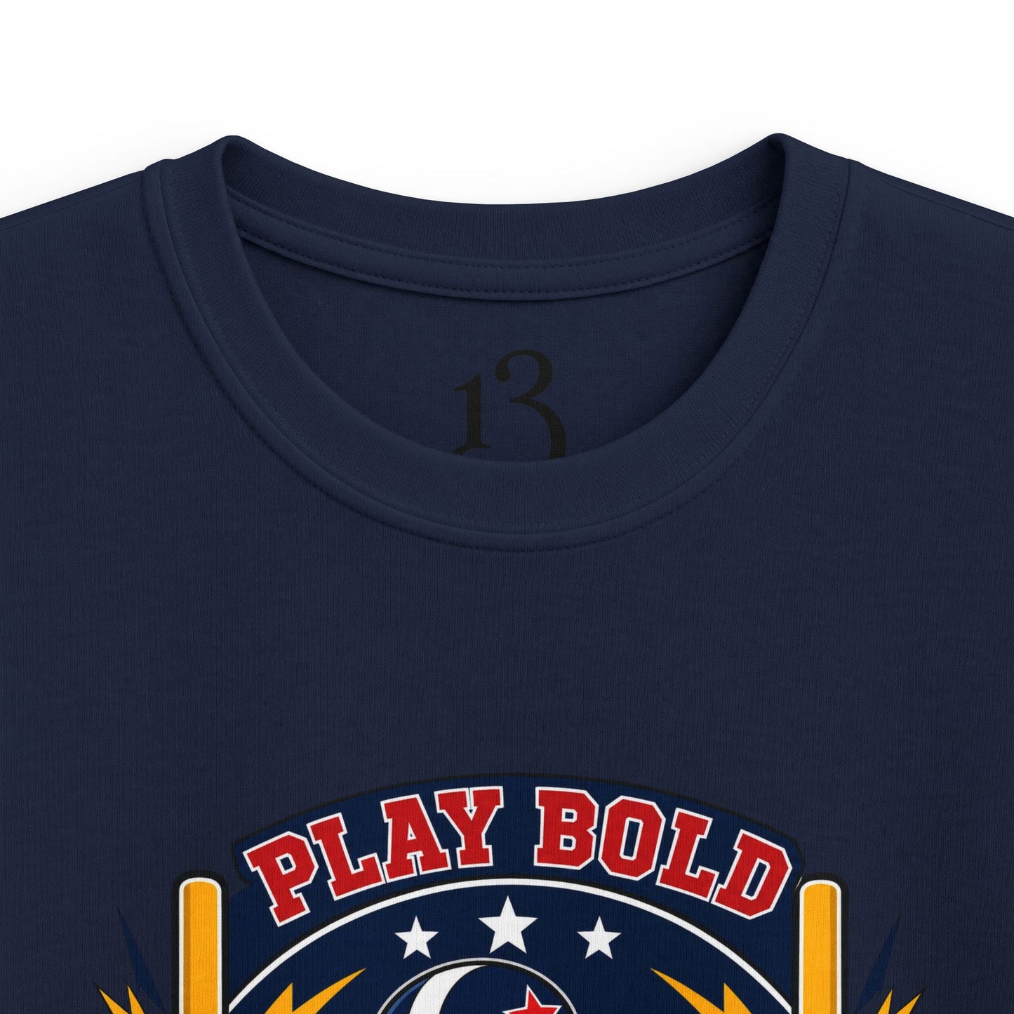 Kids Football Tee — "Play Bold: Freedom League" Retro Mascot Shirt