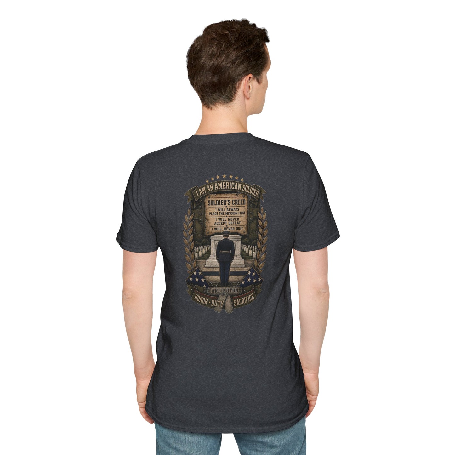 American Soldier Creed T-Shirt — I Am An American Soldier Military Tribute Tee