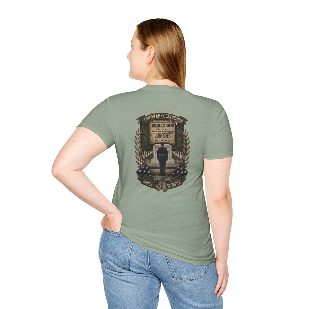 American Soldier Creed T-Shirt — I Am An American Soldier Military Tribute Tee