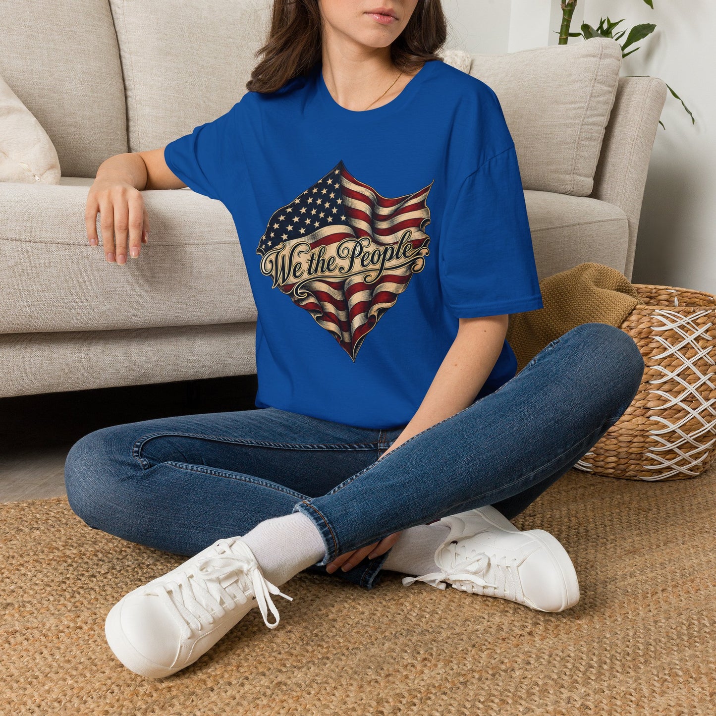 We the People Flag T-Shirt — Vintage American Patriotic Tee