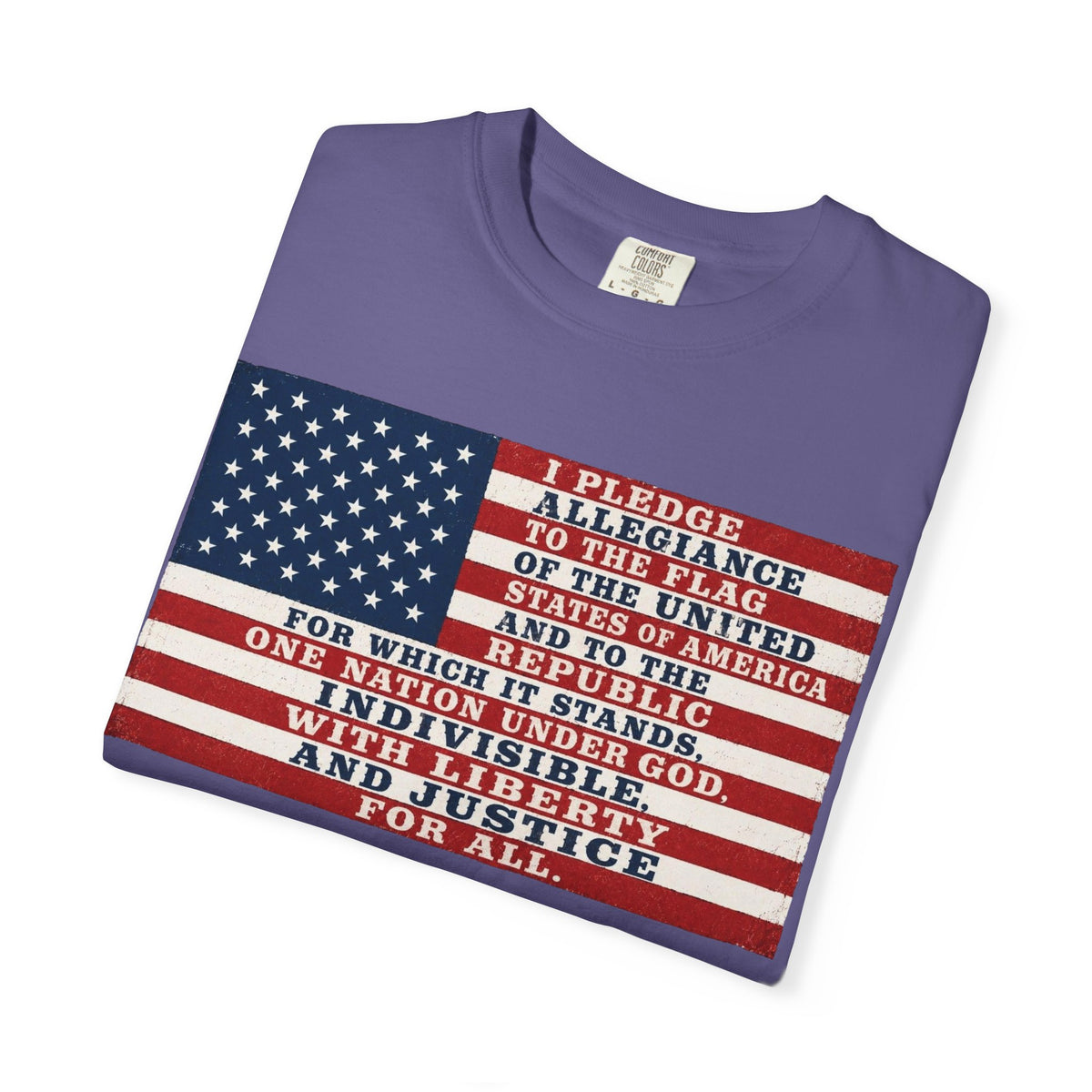 Pledge of Allegiance American Flag T-Shirt