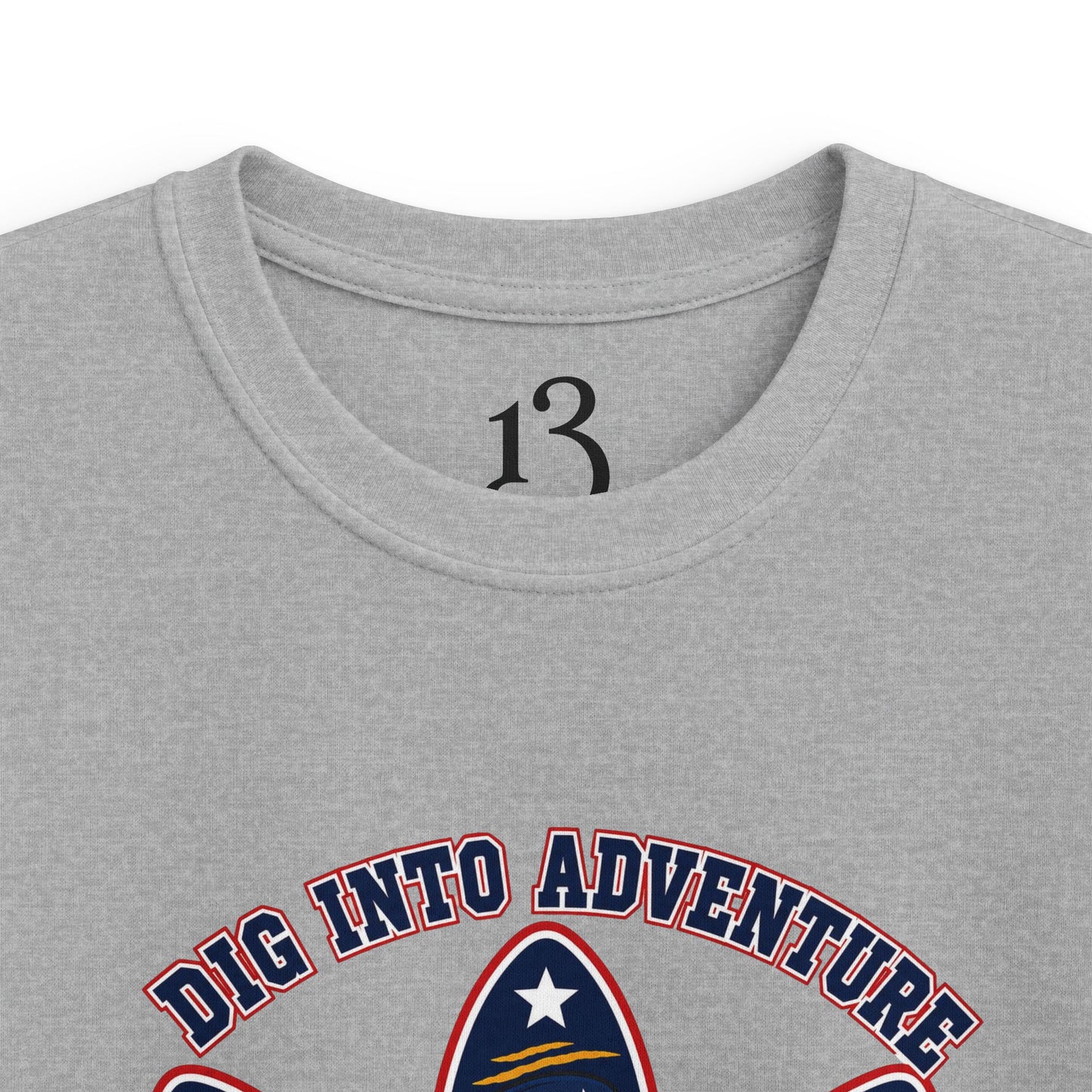 Kids T-Shirt - "Dig Into Adventure: Discover America" Patriotic Eagle Tee
