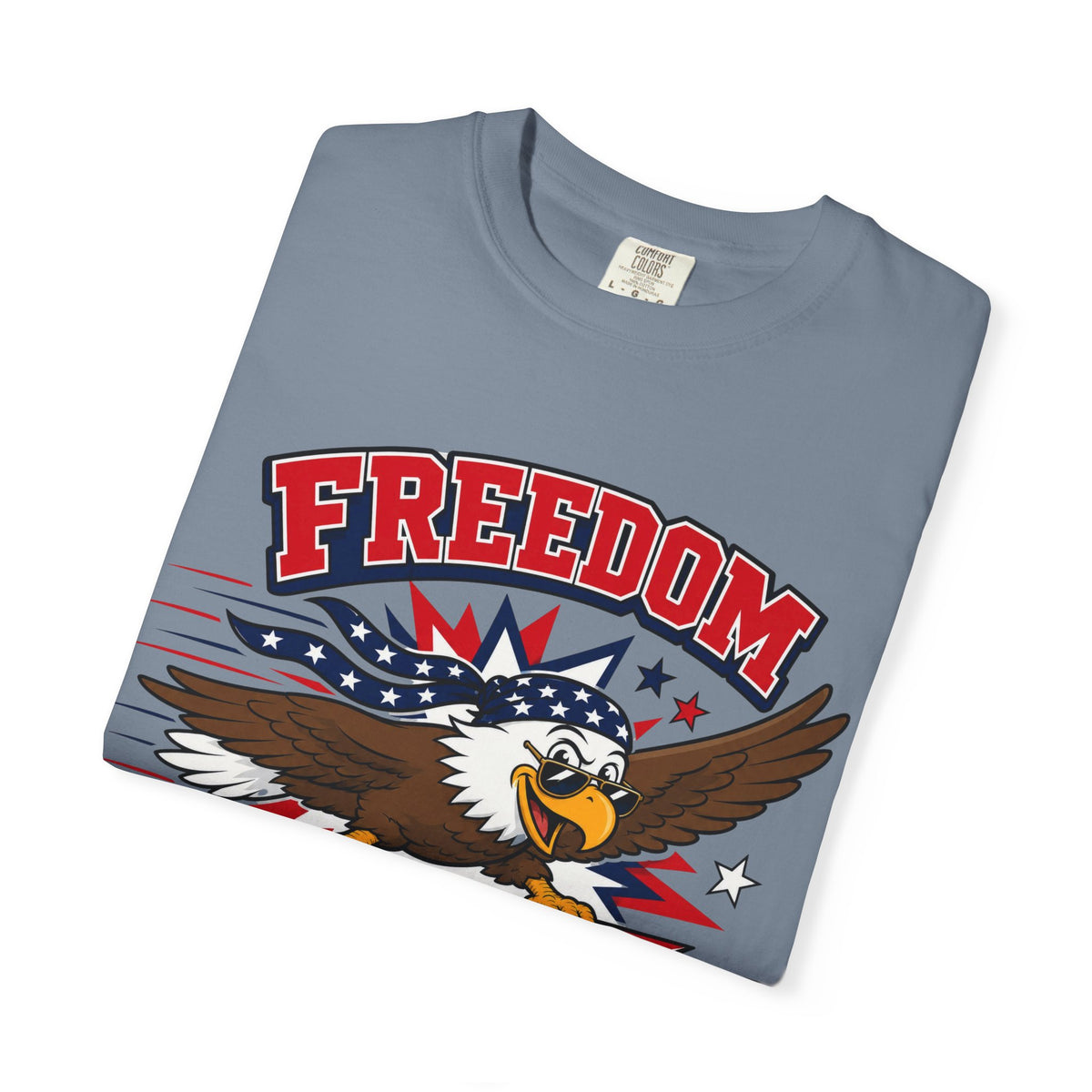 Freedom Flies Fast T-Shirt — Patriotic Eagle Graphic Tee