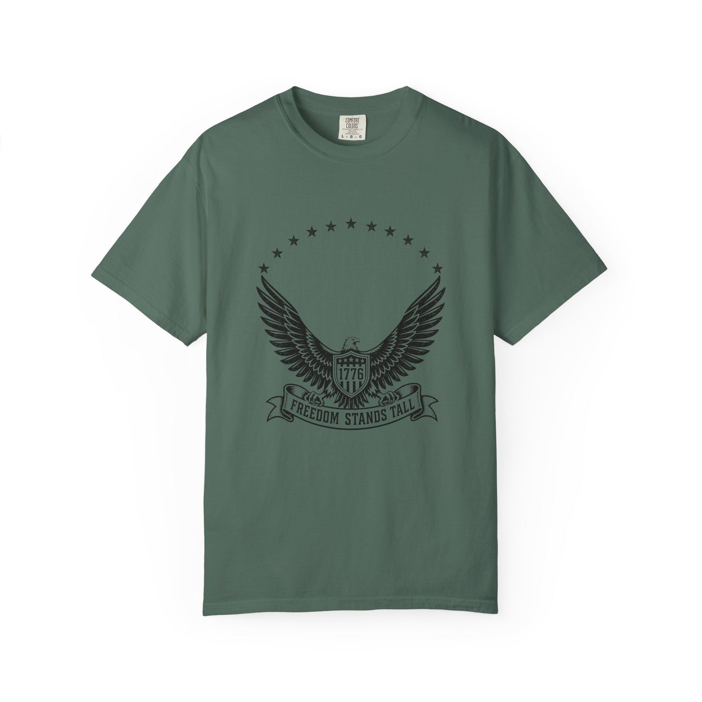 Freedom Stands Tall Eagle T-Shirt — 1776 Patriotic Tee