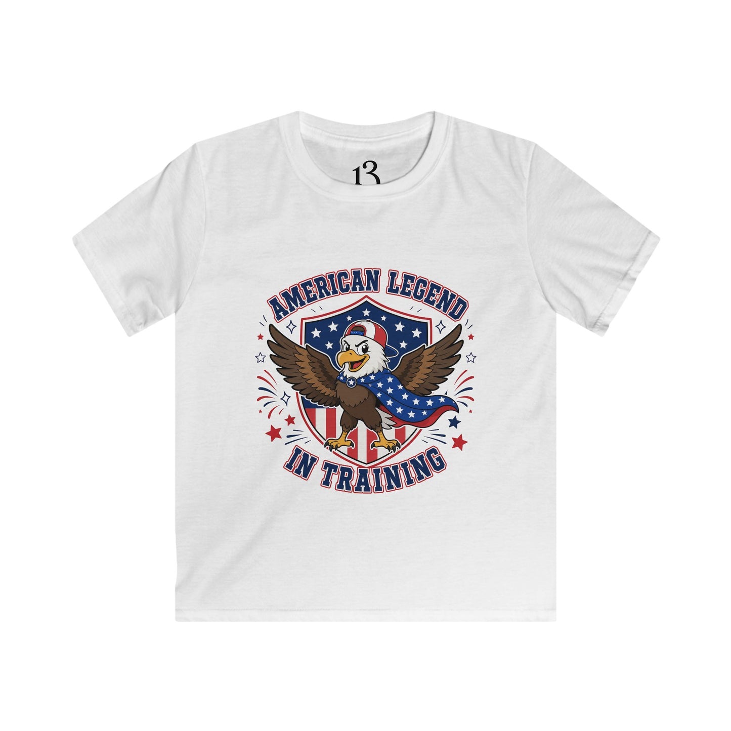 Kids T‑Shirt – "American Legend in Training" Patriotic Eagle Tee