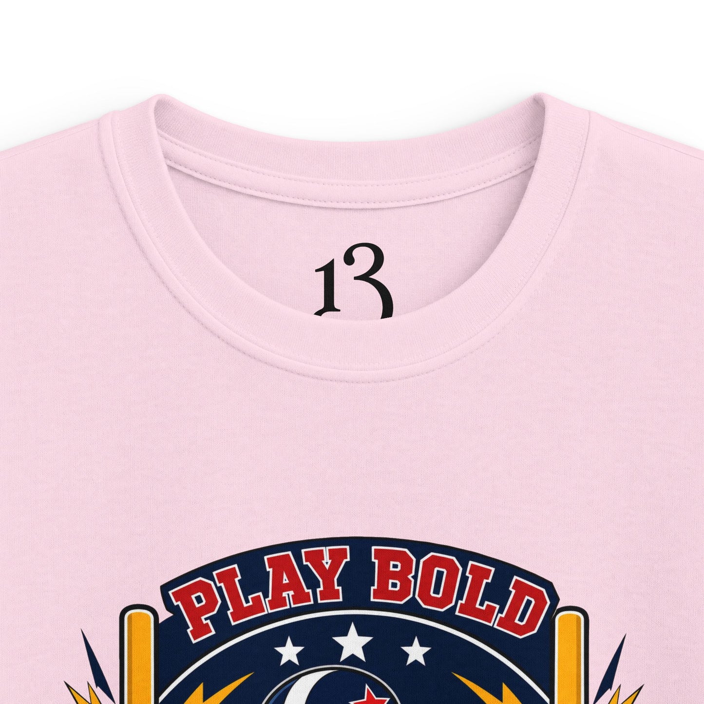 Kids Football Tee — "Play Bold: Freedom League" Retro Mascot Shirt
