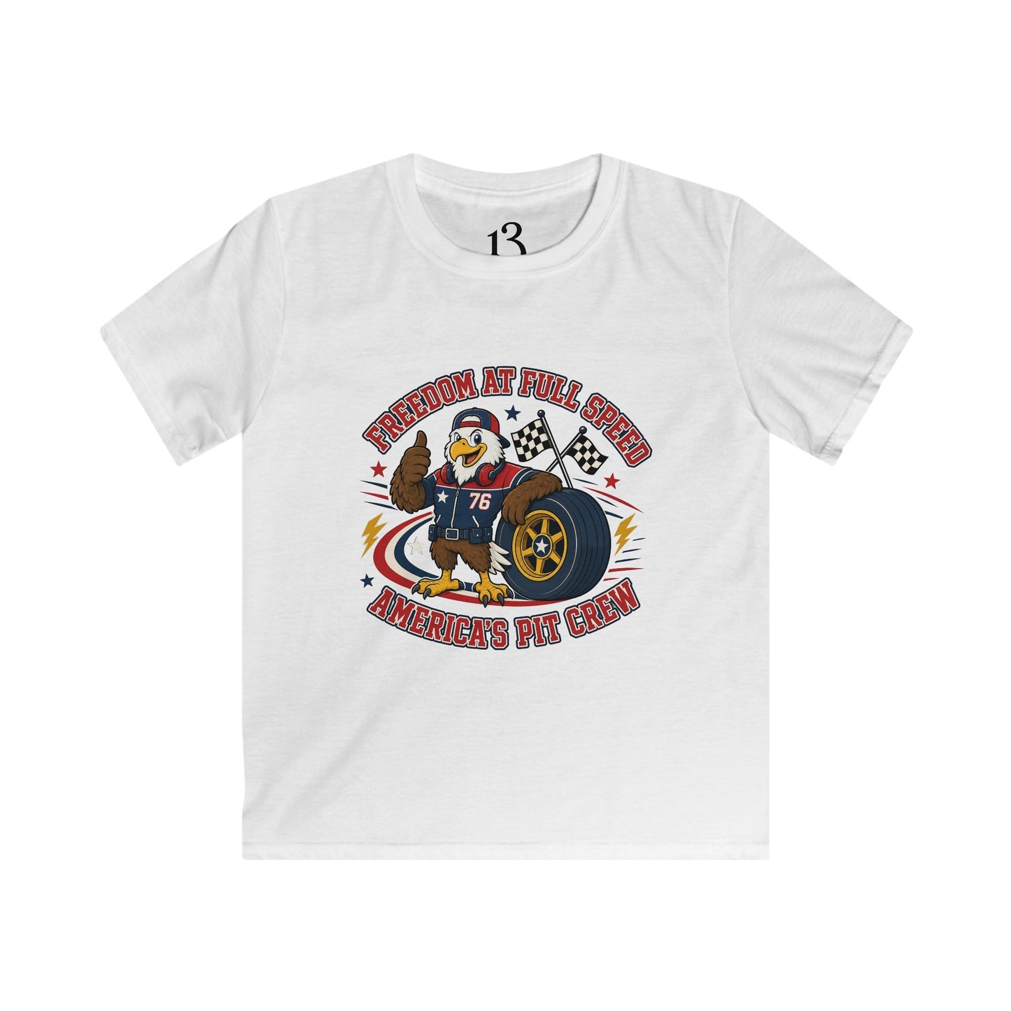 Kids T‑Shirt – 'Champion Pit Crew' Graphic Tee for Boys & Girls