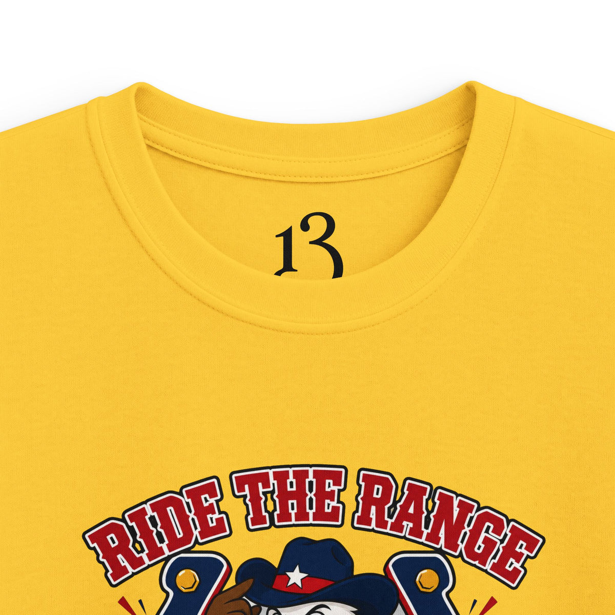 Kids T-Shirt - "Ride the Range Wild and Free" Cowboy Eagle Graphic