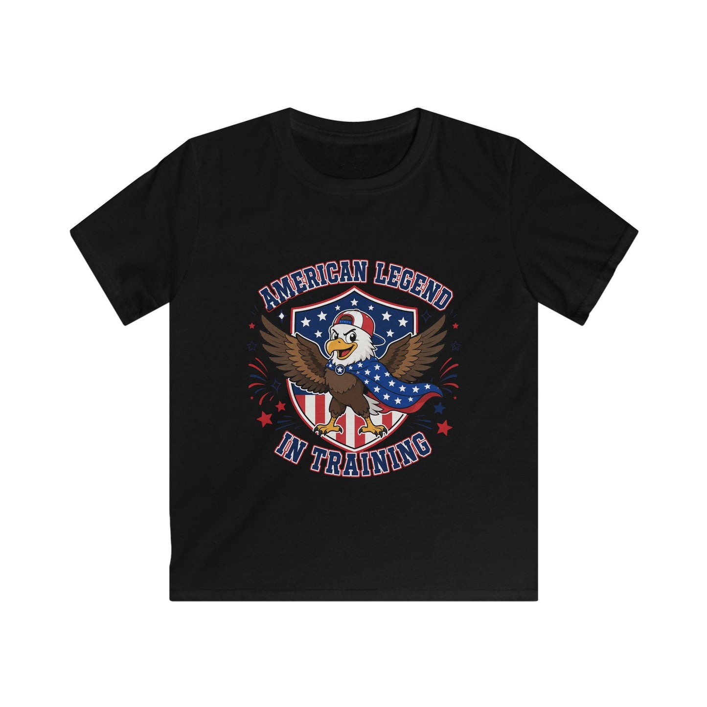 Kids T‑Shirt – "American Legend in Training" Patriotic Eagle Tee