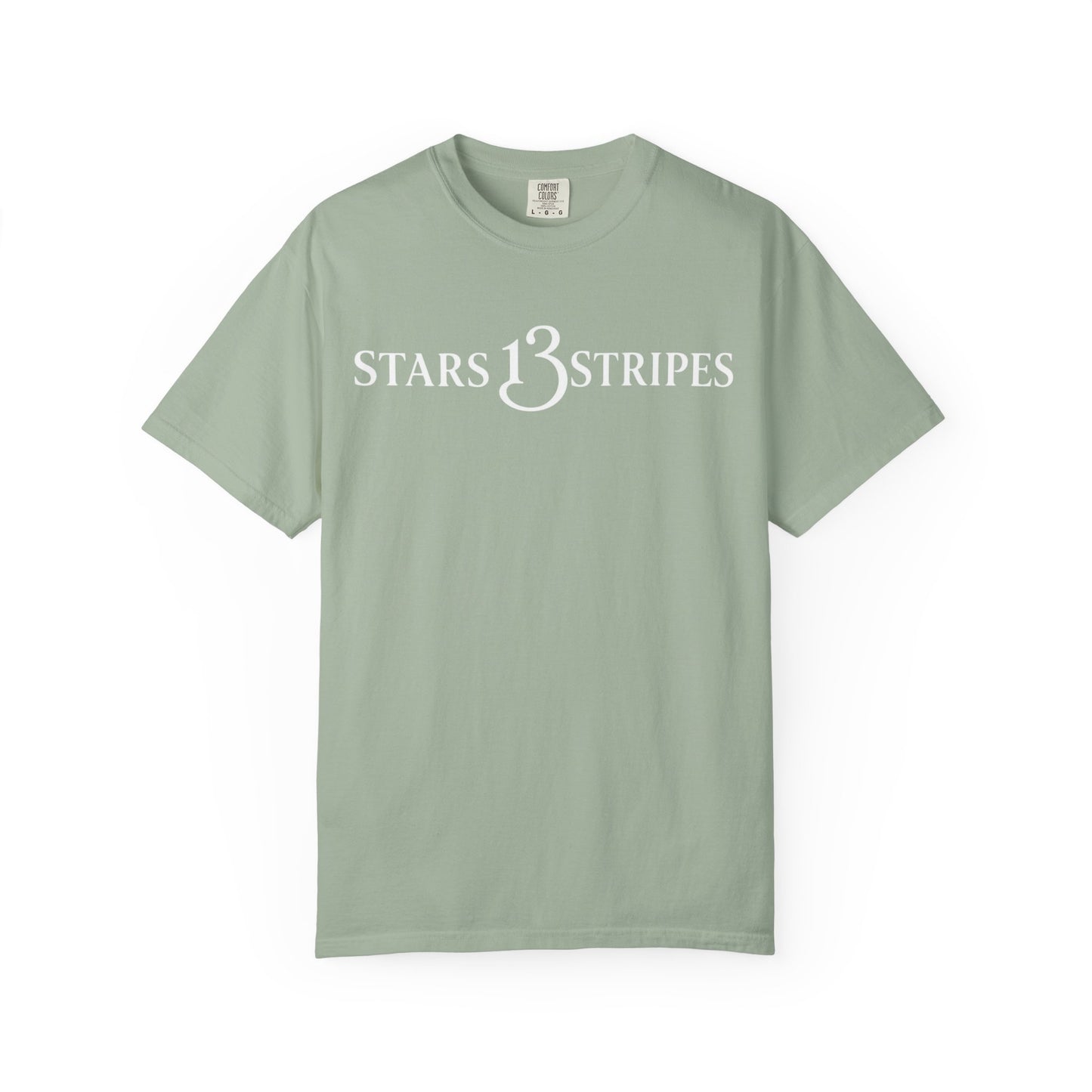 Stars13stripeS T‑Shirt — Vintage Olive Graphic Tee