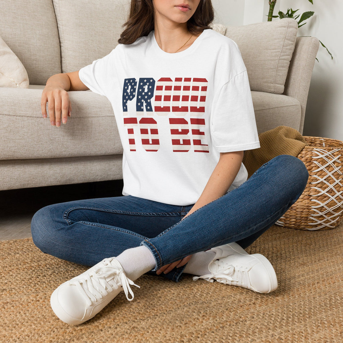 Proud To Be American T-Shirt — Patriotic USA Flag Graphic Tee
