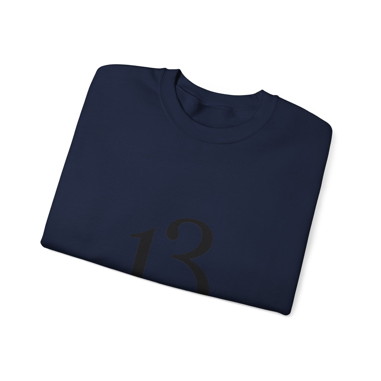 Crewneck Sweatshirt - Minimal '13' Graphic Classic