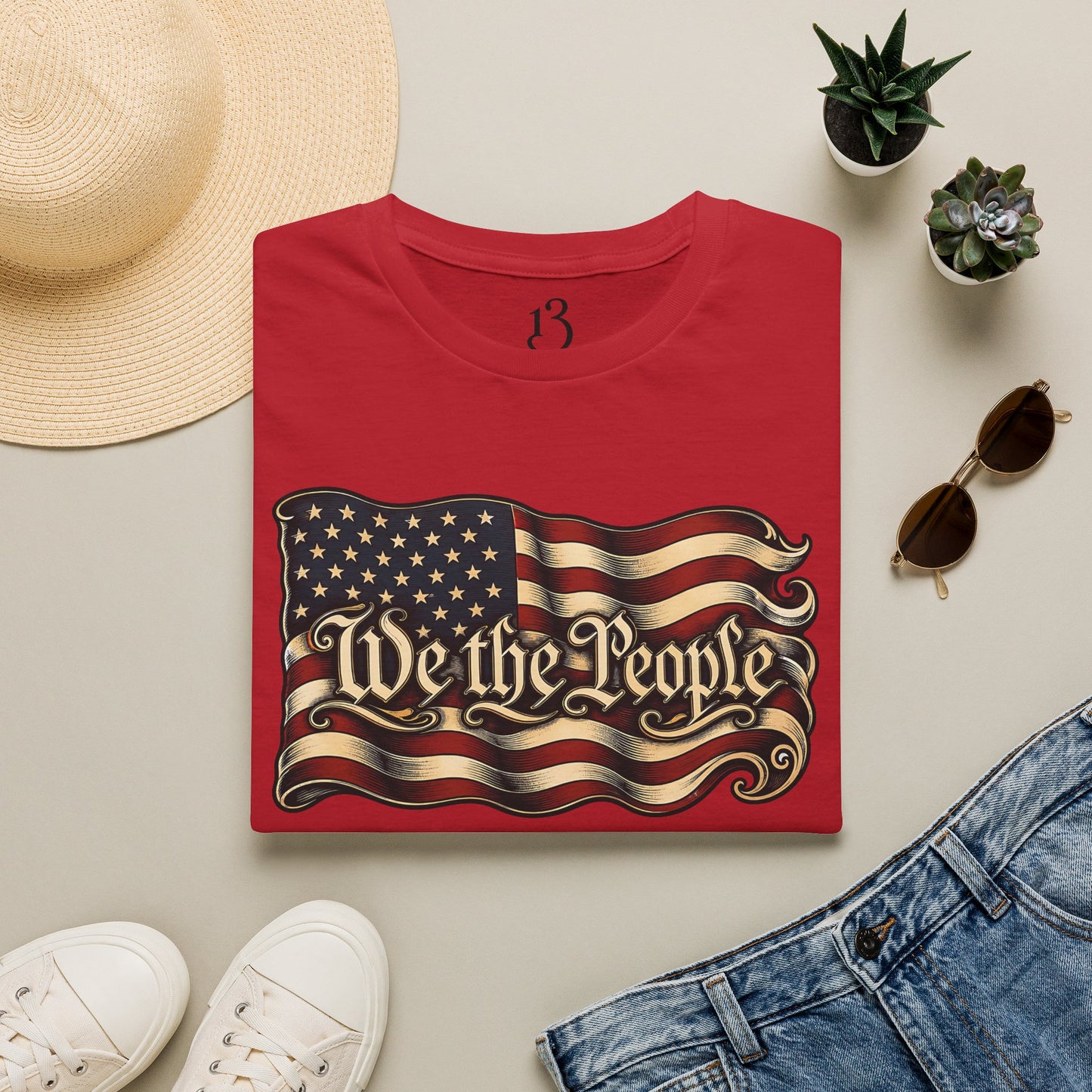 We the People American Flag T‑Shirt