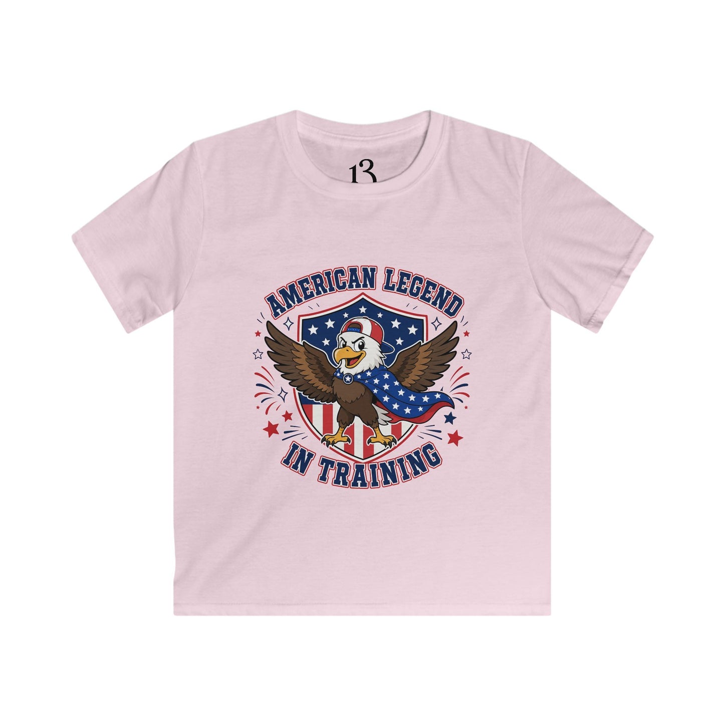 Kids T‑Shirt – "American Legend in Training" Patriotic Eagle Tee
