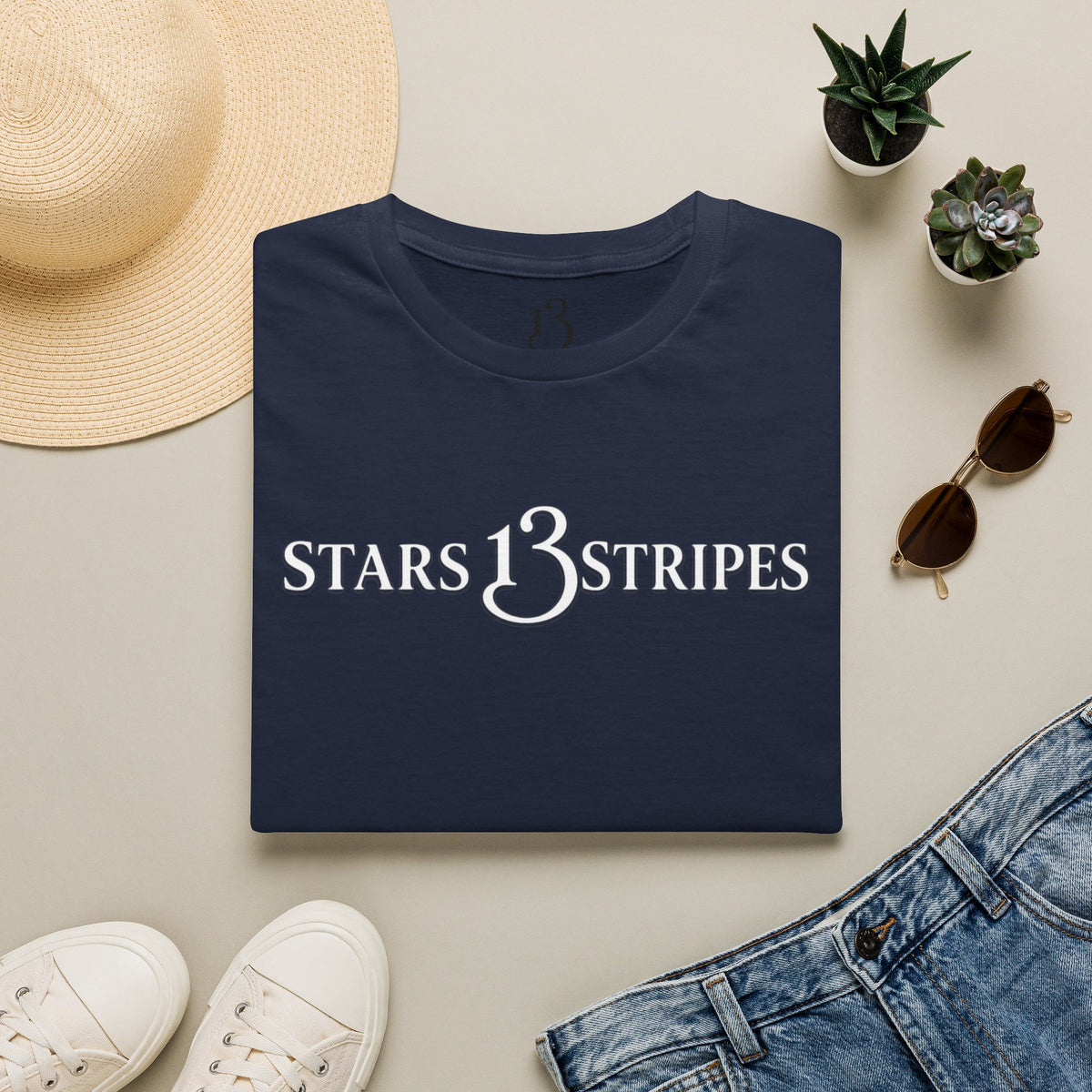 Arlington Soldier, Stars13stripeS Embossed T-Shirt