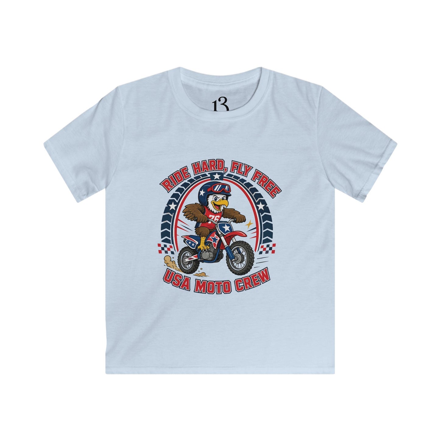 Kids Moto Tee — Born Racer, My Pride Dirt Bike Shirt