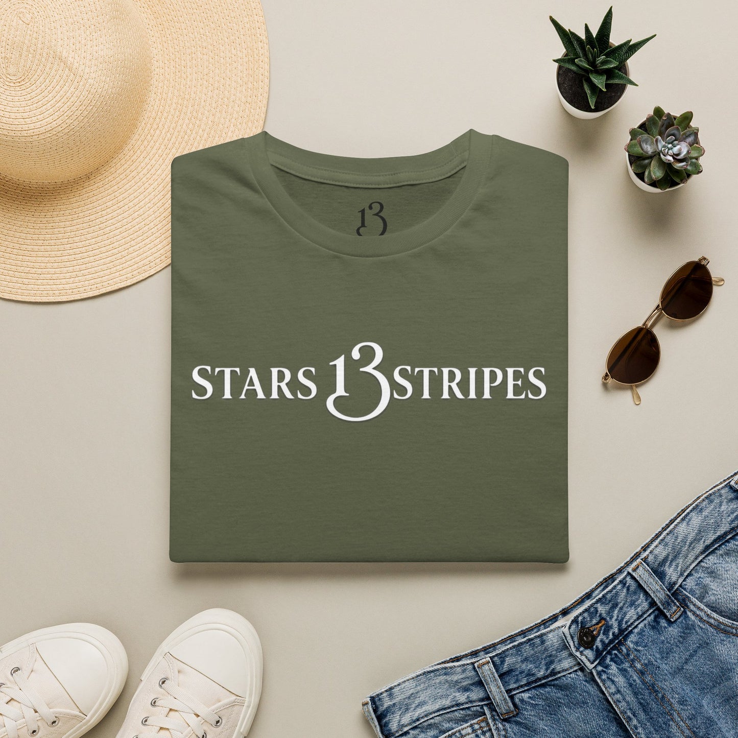 Arlington Soldier, Stars13stripeS Embossed T-Shirt