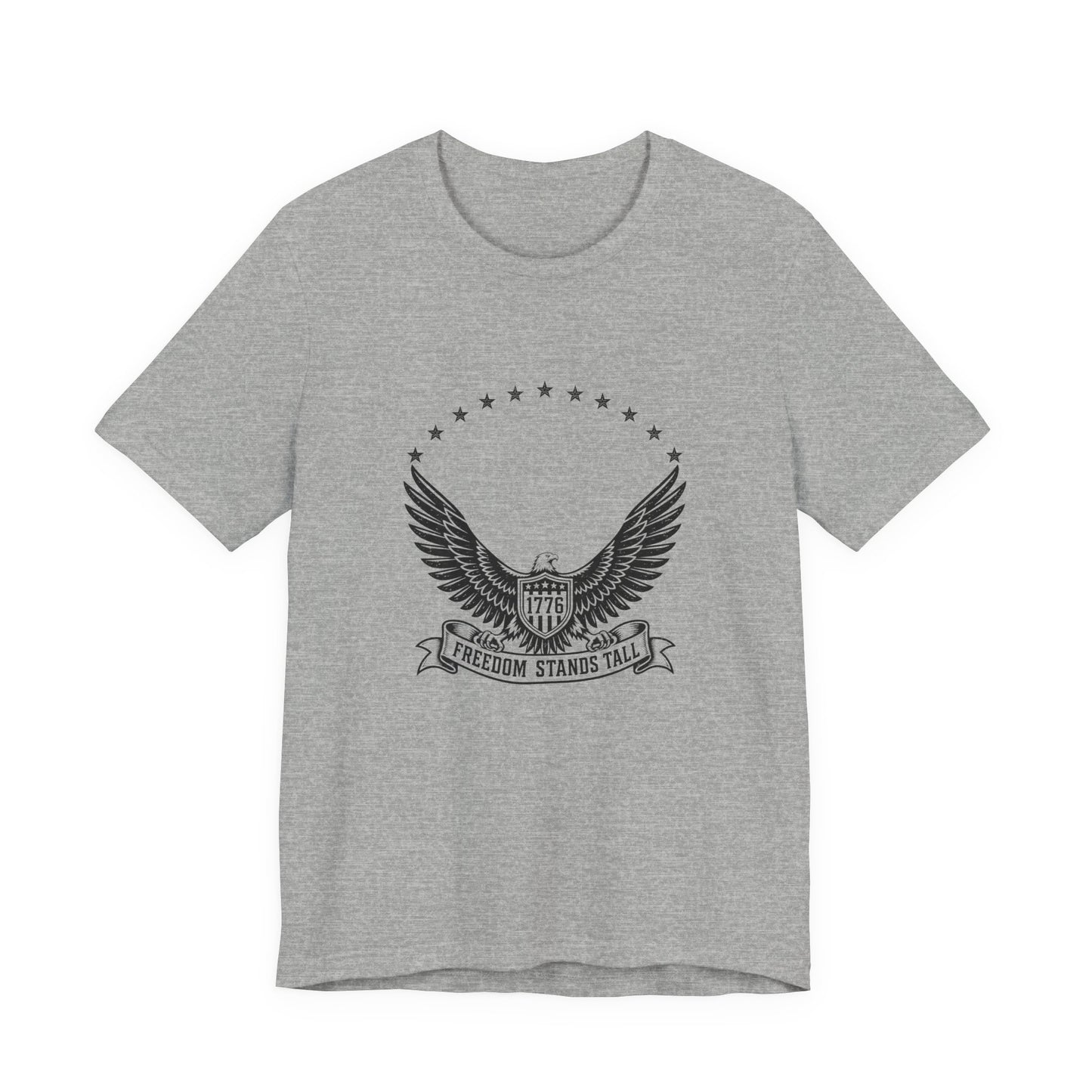 Freedom Stands Tall Eagle Tee — Patriotic 1776 American Flag Graphic T-Shirt