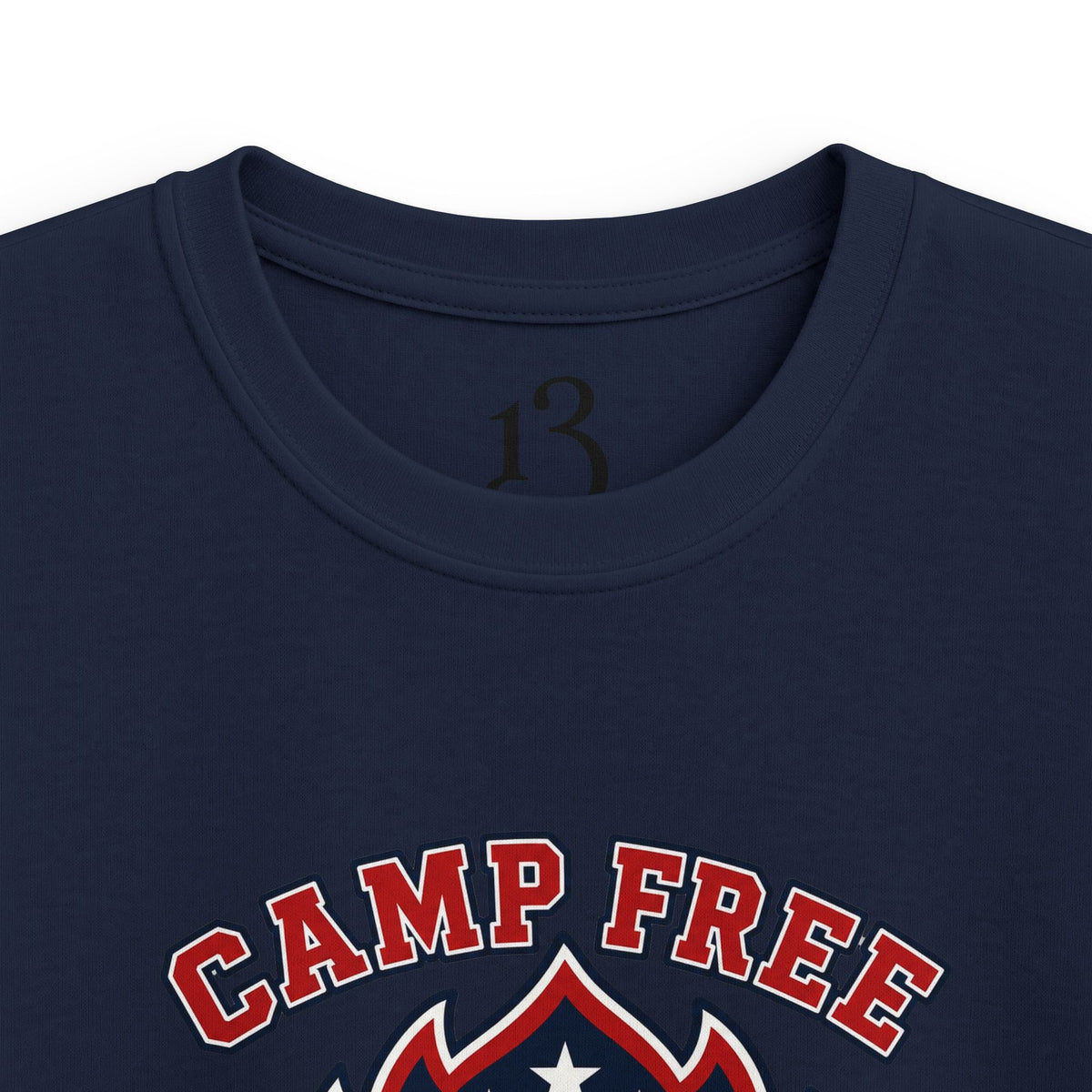 Kids Tee - "Camp Free" Eagle Camping Graphic Shirt for Outdoor-Loving Kids