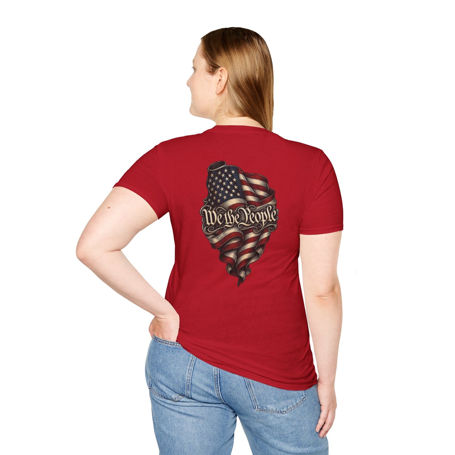 "We The People" Stars13stripeS Embossed T-Shirt