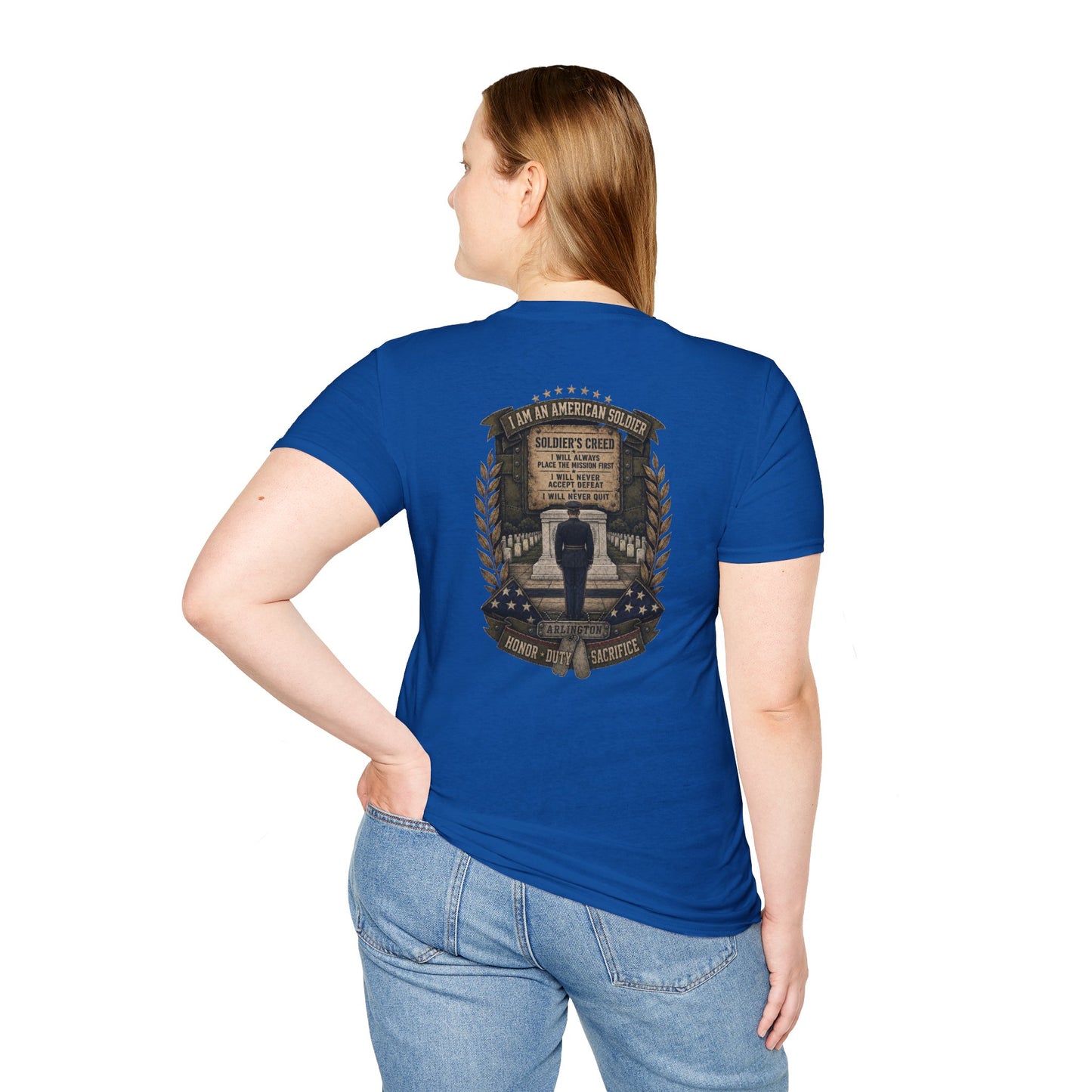American Soldier Creed T-Shirt — I Am An American Soldier Military Tribute Tee