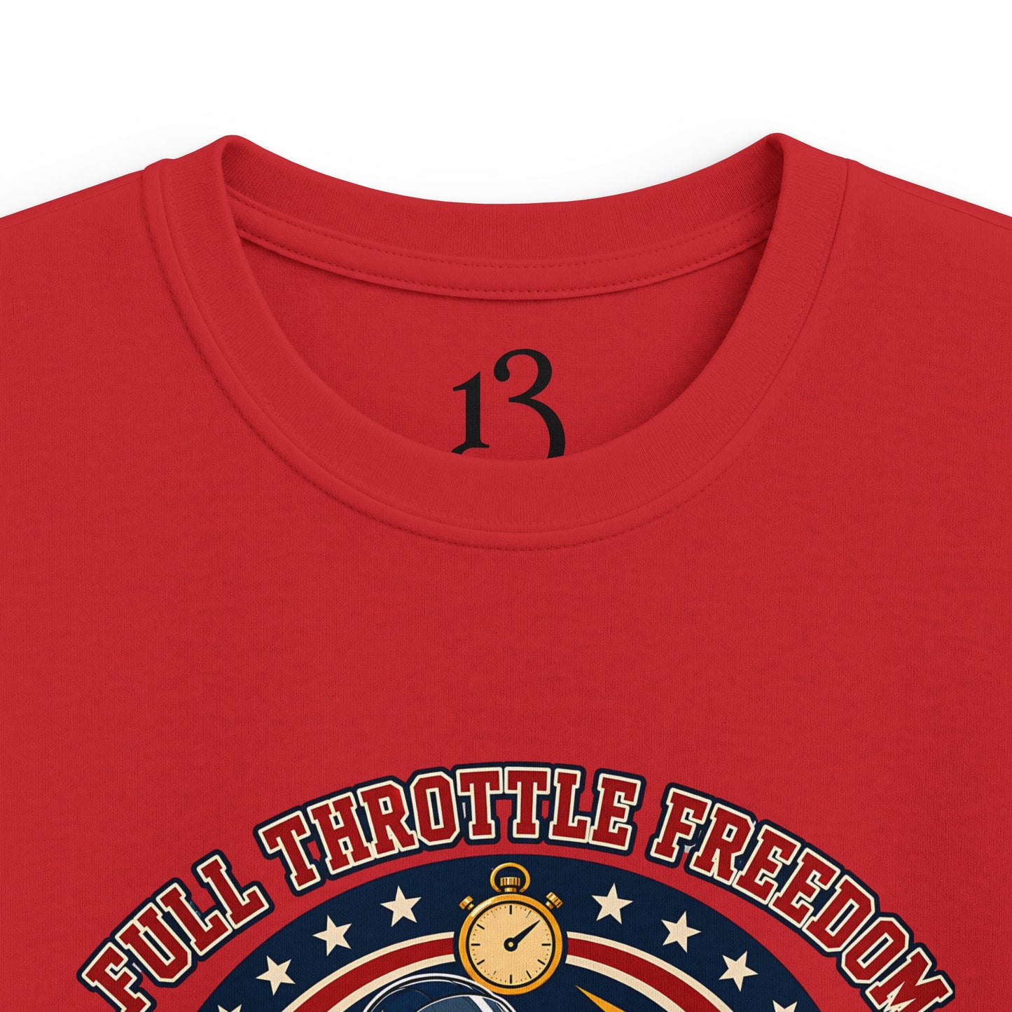 Kids Tee — 'Full Throttle Freedom' Go-Kart Racing Shirt
