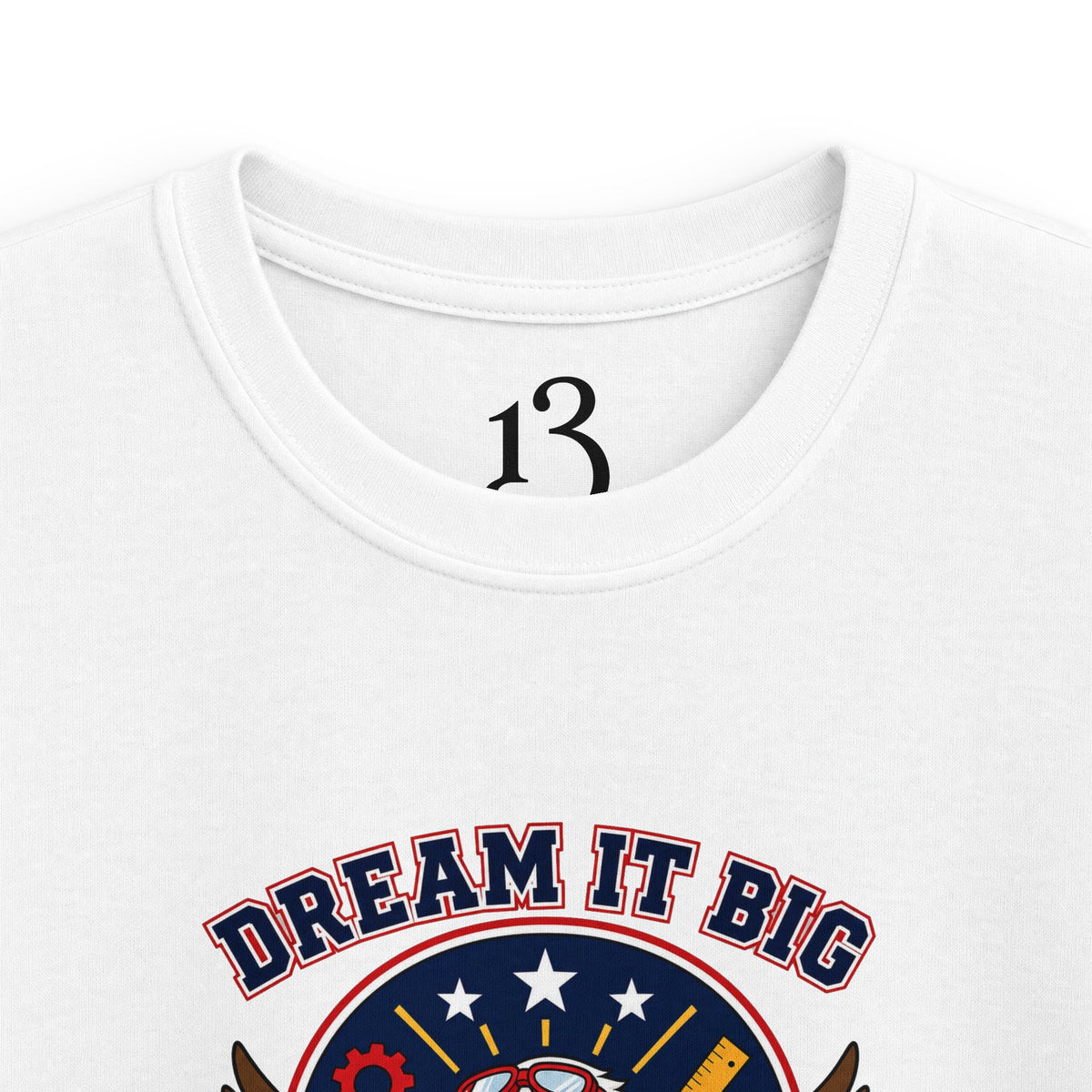 Kids Tee — "Dream It Big, Build The Future" Eagle Graphic