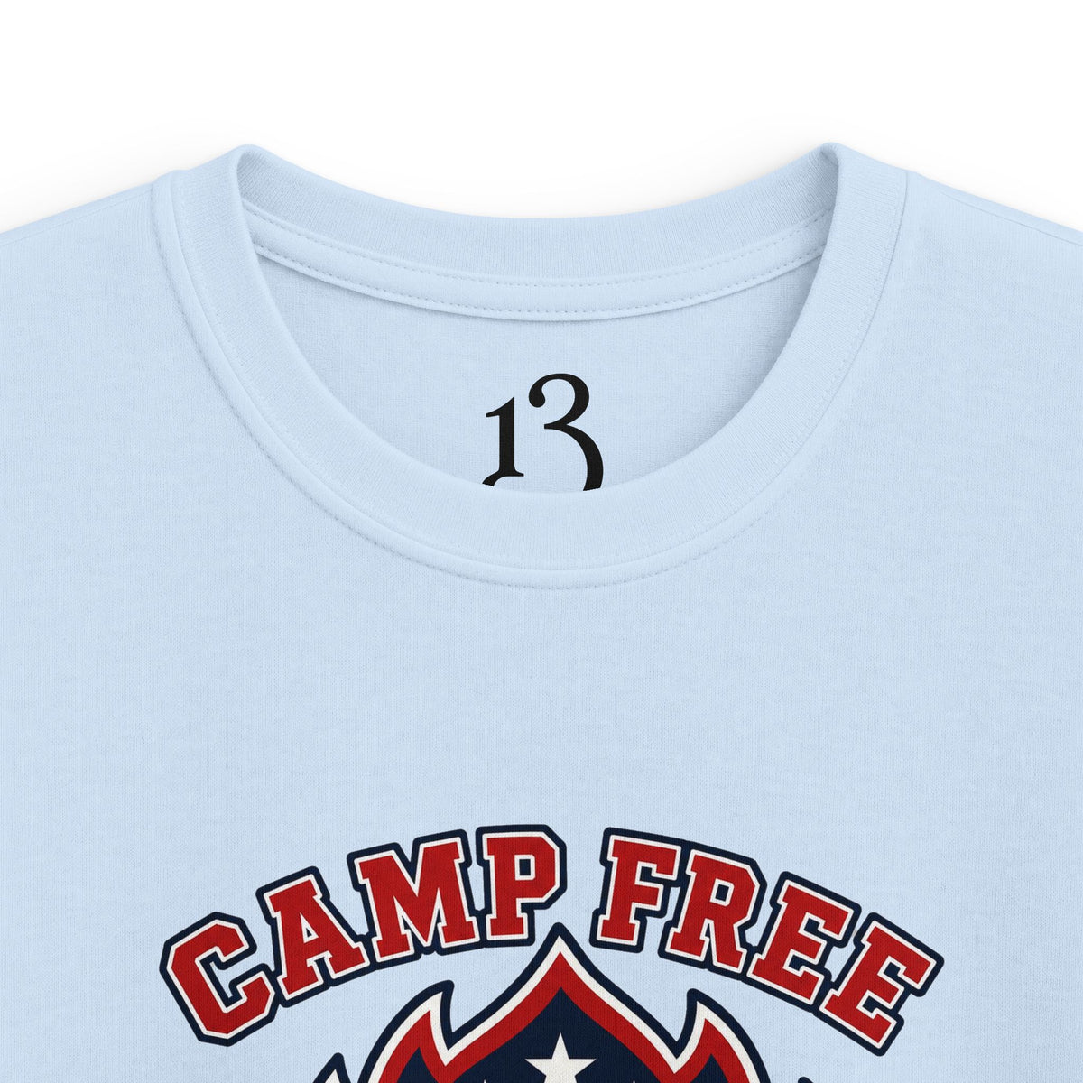 Kids Tee - "Camp Free" Eagle Camping Graphic Shirt for Outdoor-Loving Kids