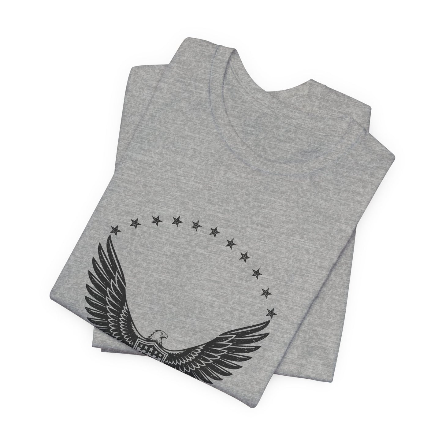 Freedom Stands Tall Eagle Tee — Patriotic 1776 American Flag Graphic T-Shirt