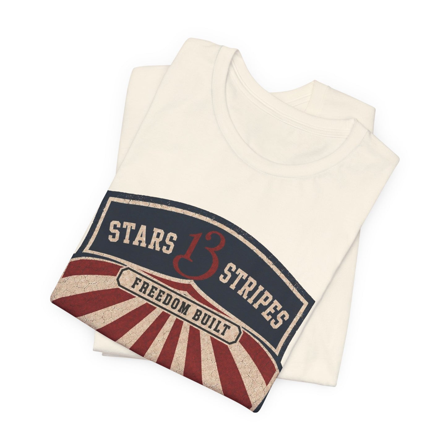 Stars13stripeS Shield T‑Shirt — Freedom Built USA Heritage Tee
