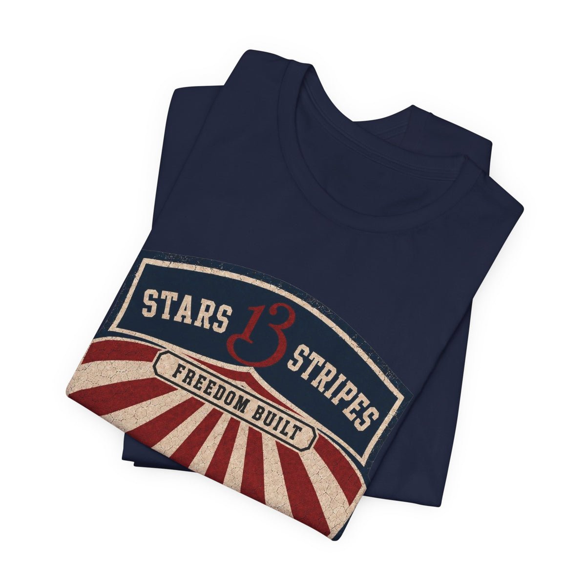 Stars13stripeS Shield T‑Shirt — Freedom Built USA Heritage Tee