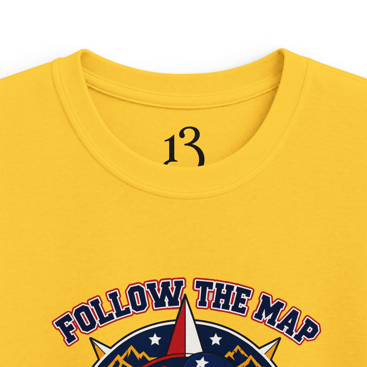 Kids Tee – "Follow the Map, Freedom Awaits" Eagle Adventure Graphic