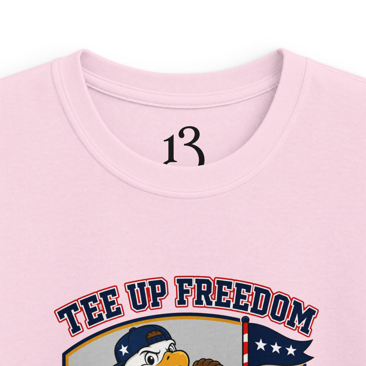 Kids T-Shirt - 'Tee Up Freedom' USA Fairway Crew Golf Graphic Tee for Boys