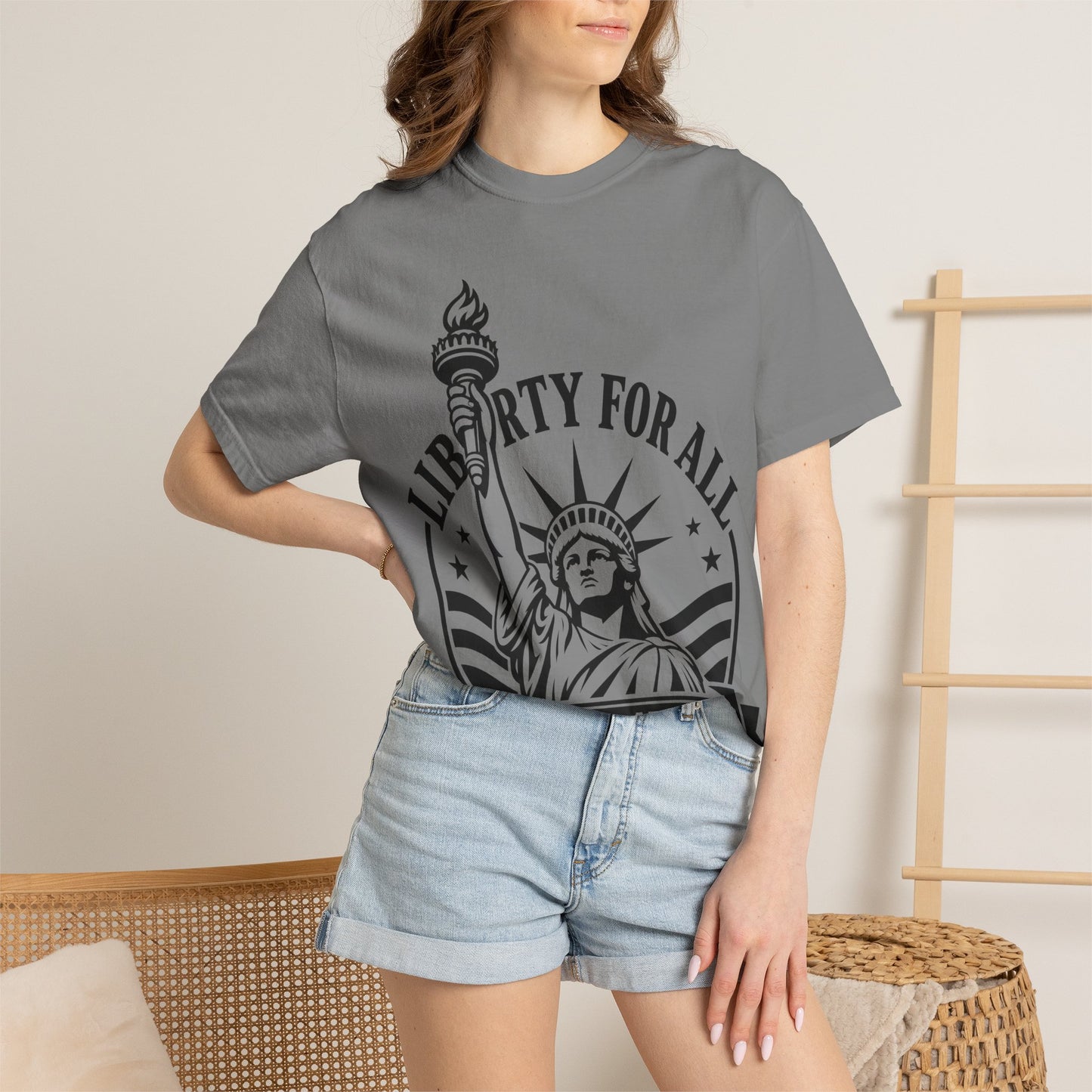 Liberty For All T-Shirt — Statue of Liberty 'EST. 1776' Patriotic Graphic Tee