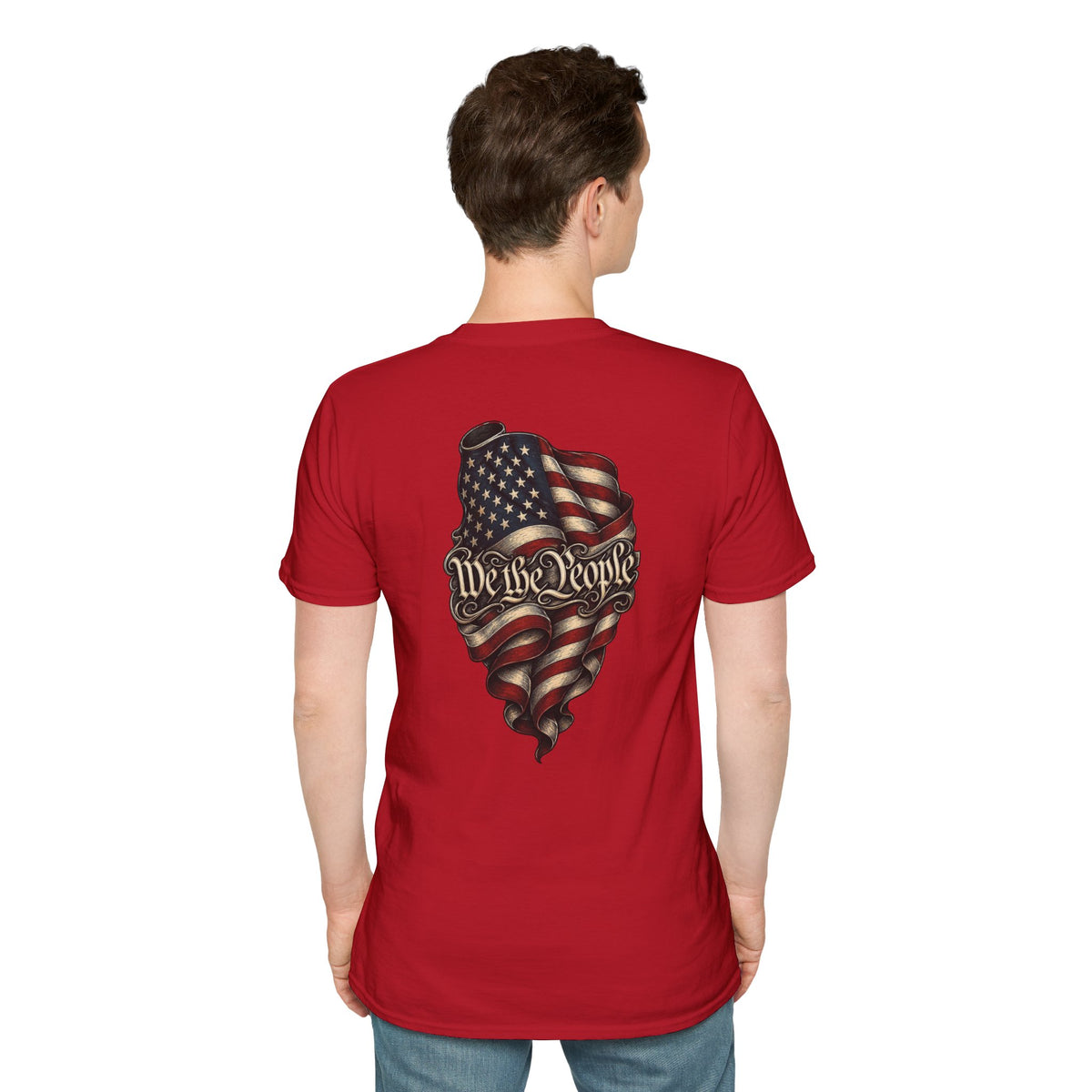 "We The People" Stars13stripeS Embossed T-Shirt