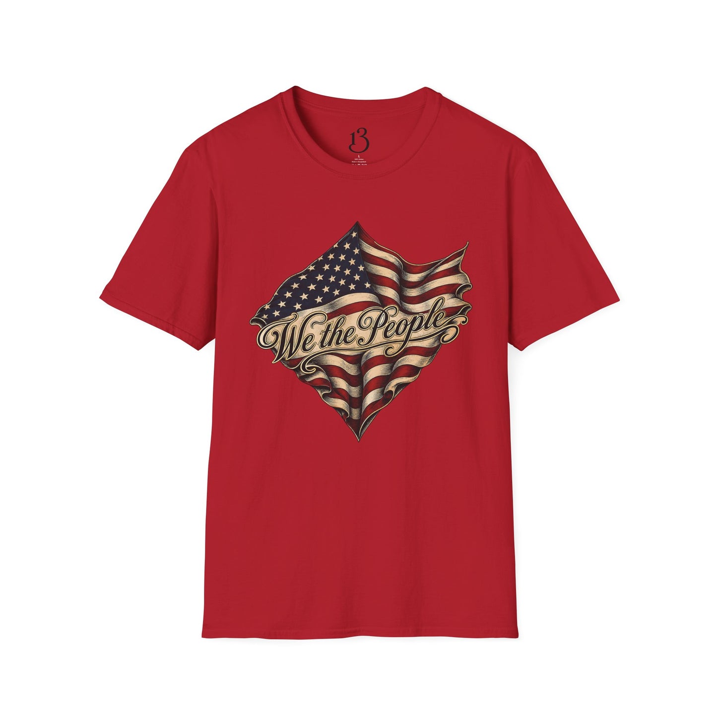 We the People Flag T-Shirt — Vintage American Patriotic Tee
