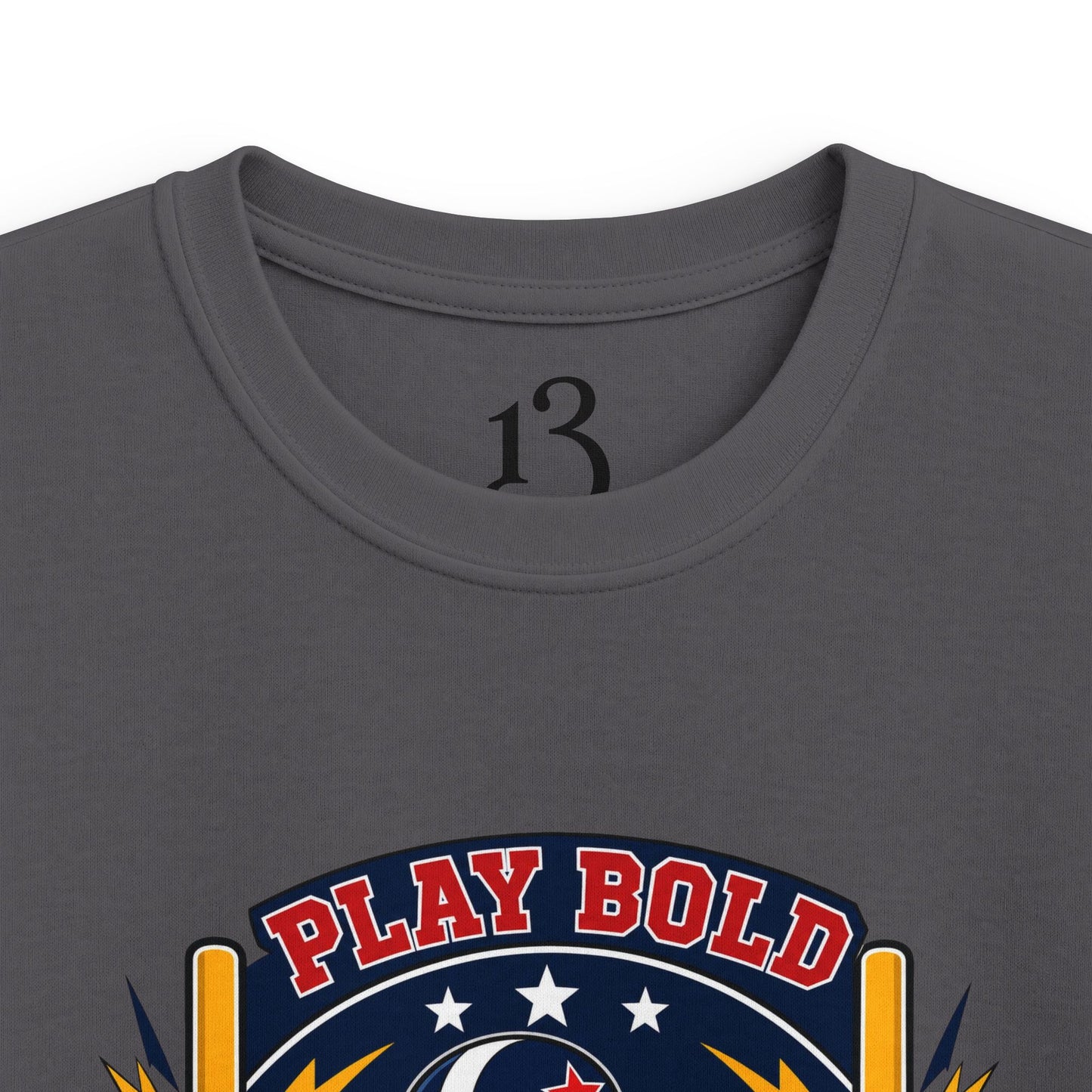 Kids Football Tee — "Play Bold: Freedom League" Retro Mascot Shirt