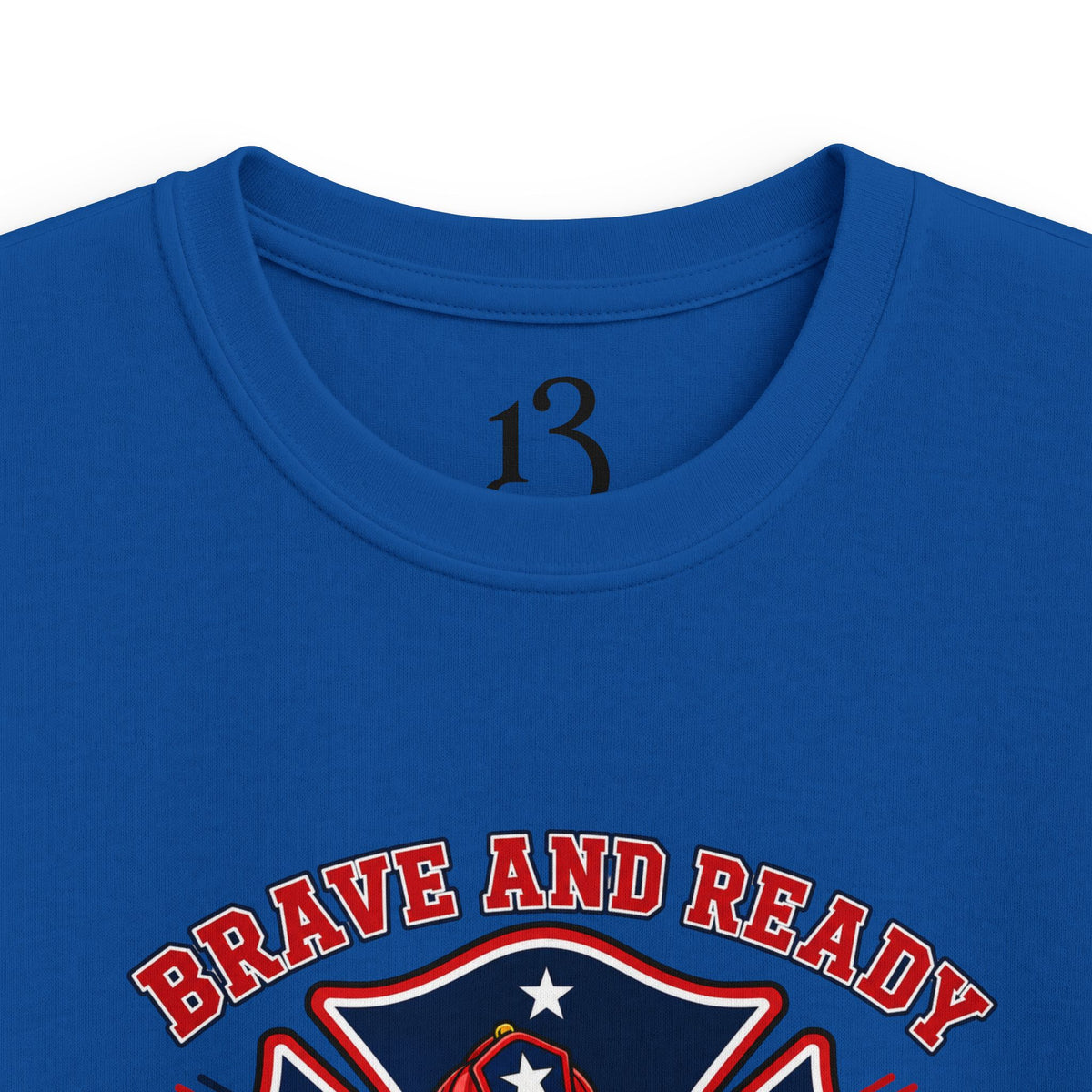 Kids Tee — Brave and Ready Fire Rescue Crew Graphic