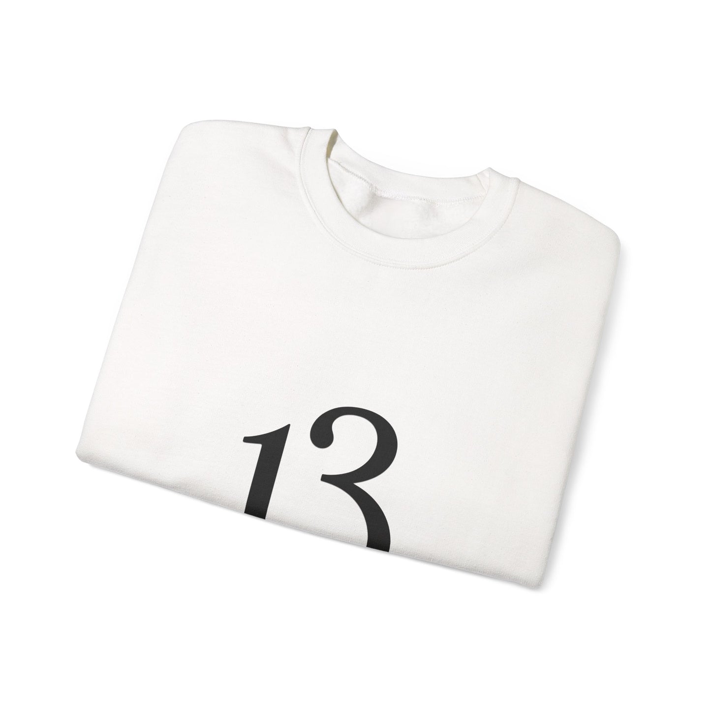 Crewneck Sweatshirt - Minimal '13' Graphic Classic