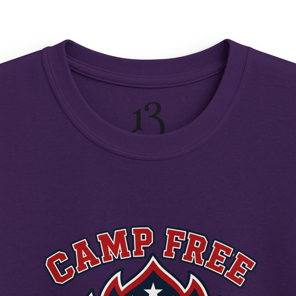 Kids Tee - "Camp Free" Eagle Camping Graphic Shirt for Outdoor-Loving Kids